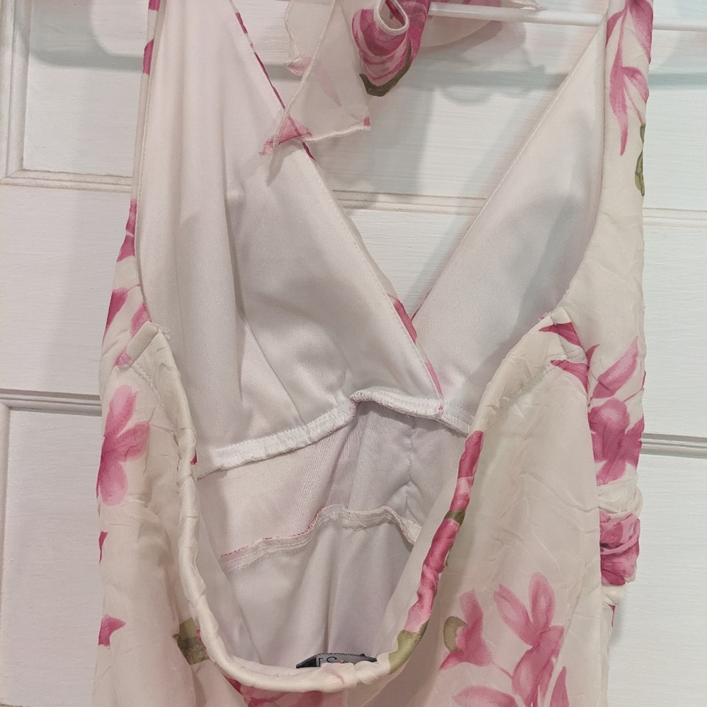 Chiffon dress- Auntie-core Floral Southern Belle - Picture 4 of 5